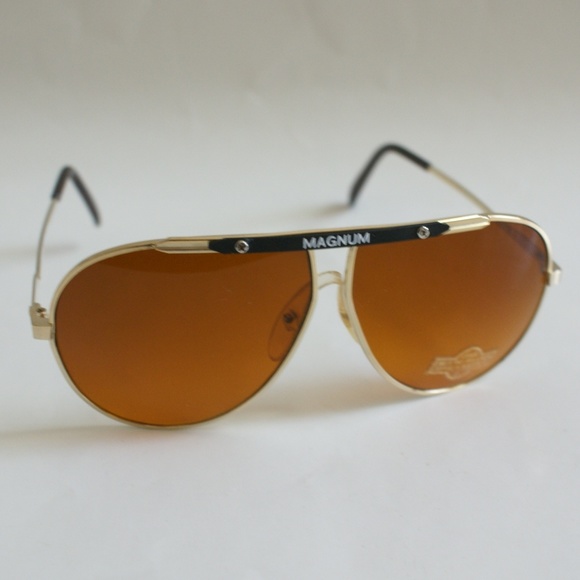 NWT TruVintage Classic Sports Aviator w/"Magnum" logo TruBluBlockerlens Sunglass - Picture 2 of 8